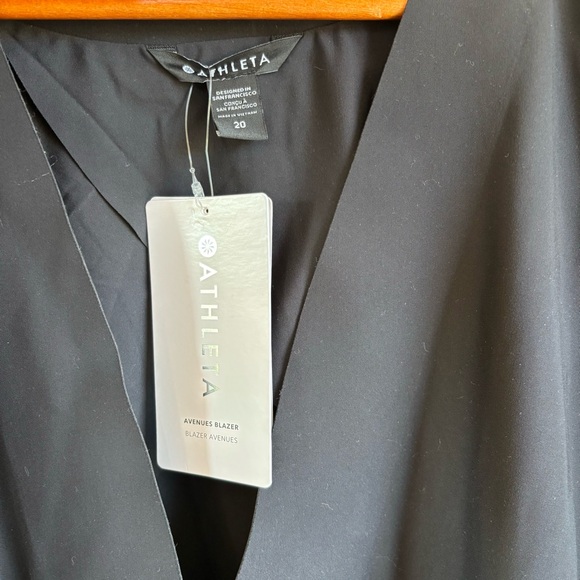 New! Athleta Avenue Blazer Black Womens Size 20 - Picture 3 of 9